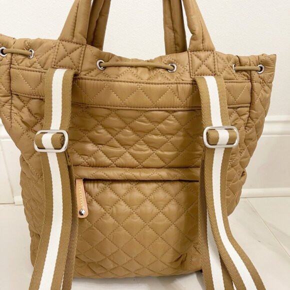 MZ Wallace Metro Convertible Quilted Backpack — Caramel | Rare / Sold Out Color - Picture 6 of 8